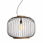 modern vägglampa Stål Ø48xh.40xL.cavo100 cm Beren Viadurini