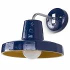 Modern vägglampa i toskansk majolica och mässing, Rossi Toscot Viadurini