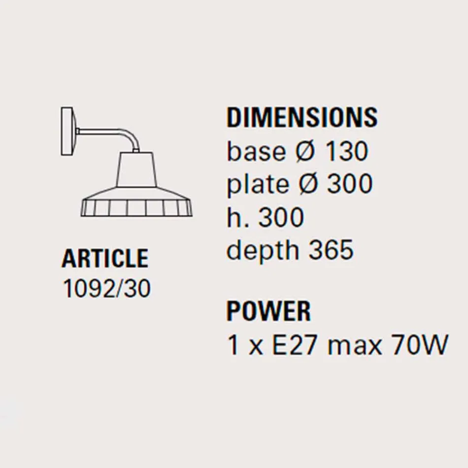 Modern vägglampa i toskansk majolica och mässing, Rossi Toscot Viadurini
