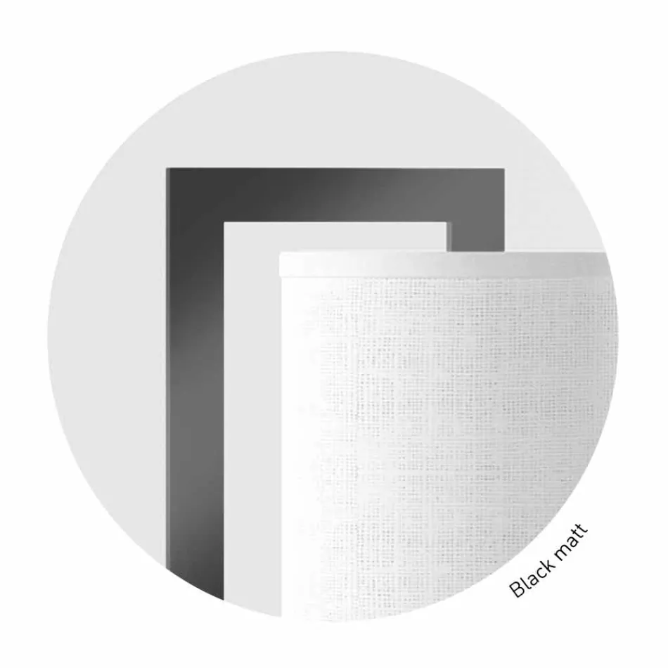 Modern vägglampa av metall med lampskärm av linne Tillverkad i Italien - Bali Viadurini