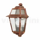 Vägglampa för klassisk utomhus tillverkad i Italien, Kristel aluminium Viadurini