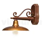 Utomhusvägglampa i aluminium och mässing Tillverkad i Italien - Adela Viadurini