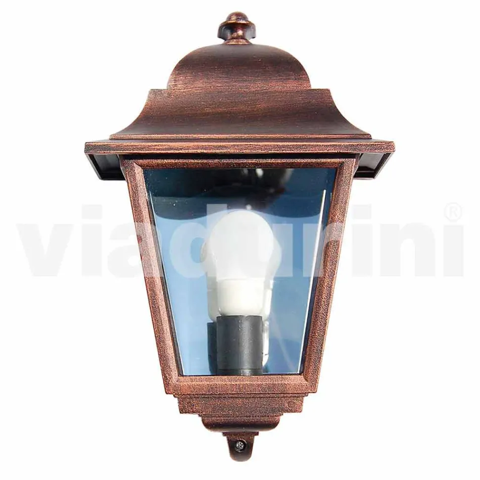 Utomhus aluminium vägglampa tillverkad i Italien, Aquilina Viadurini