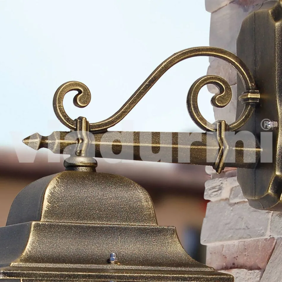 Utomhusvägglampa i aluminium tillverkad i Italien, Aquilina Viadurini