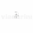 Utomhuslampa i aluminium producerad i Italien, Anika Viadurini