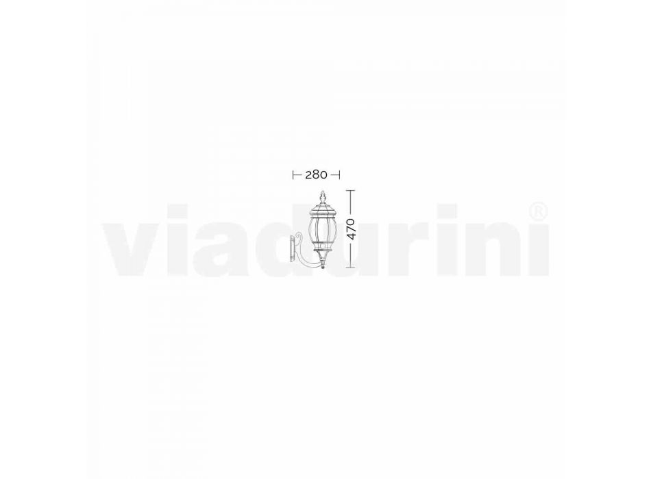 Utomhuslampa i aluminium producerad i Italien, Anika Viadurini