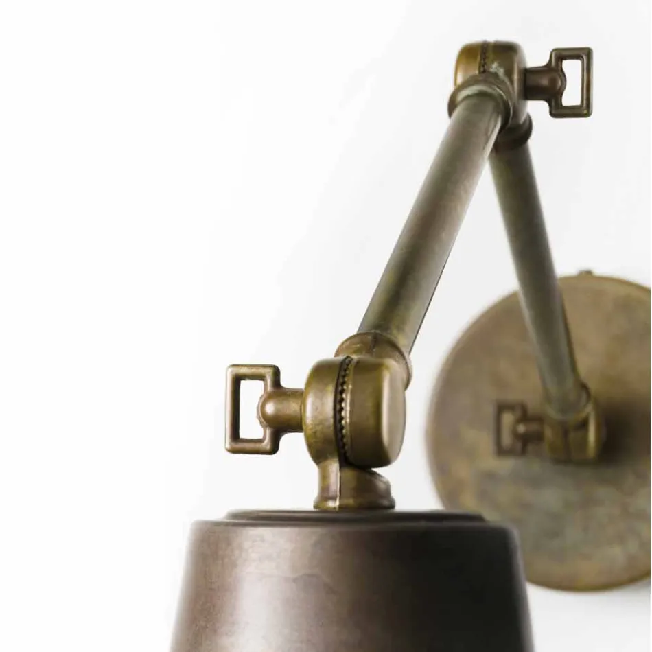 Justerbart vägglampa i järn Loft Il Fanale Viadurini