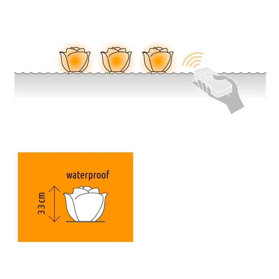 Rosformad bordslampa med induktion RGBW Led - Baby Love från Myyour Viadurini