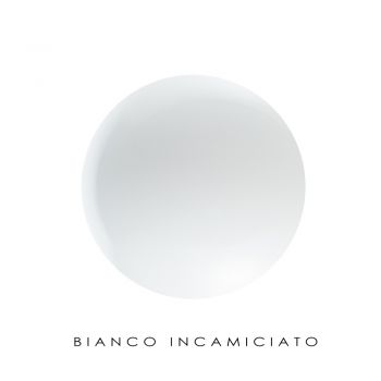 Artisan Bordslampa i blåst vitt venetianskt glas - snö