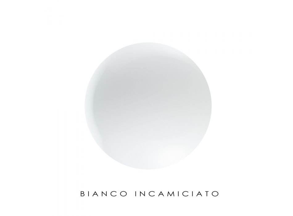 Artisan Bordslampa i blåst vitt venetianskt glas - snö Viadurini