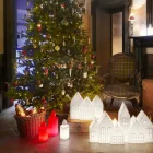 Vit eller röd lysande ljusbordslampa Design av Slide - Fiammetta Viadurini