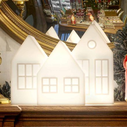 Bordslampa Casette Led Vit eller Röd Design Slide Tillverkad i Italien - Kolme Viadurini