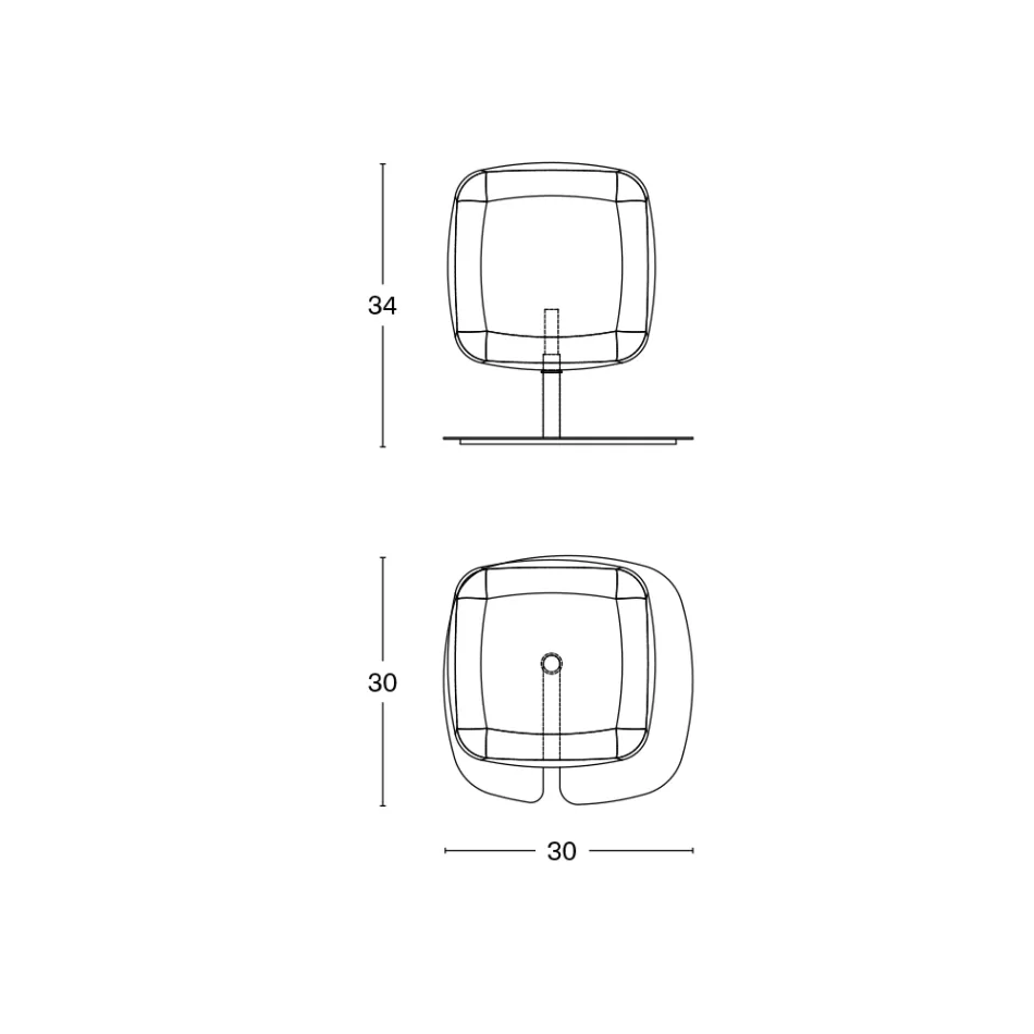 Bordslampa med glänsande metallstruktur Tillverkad i Italien - Donatina Viadurini