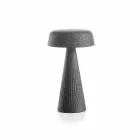 Bordslampa med struktur i polyeten Tillverkad i Italien - Desmond Viadurini