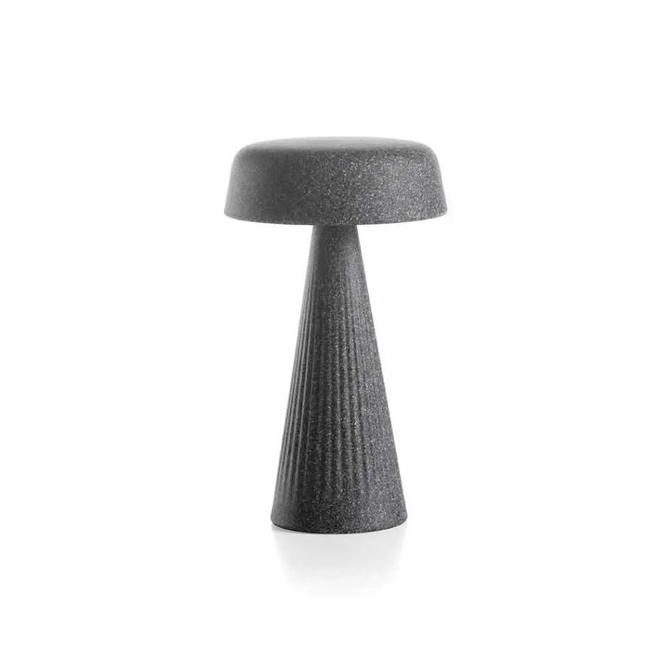 Bordslampa med struktur i polyeten Tillverkad i Italien - Desmond Viadurini