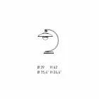 Bordslampa med struktur i ek och metall tillverkad i Italien - Lumetto Viadurini