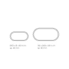 Akrylkristallbordslampa och guld-, silver- eller kopparblad - Gnassi Viadurini