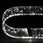 Akrylkristallbordslampa och guld-, silver- eller kopparblad - Gnassi Viadurini