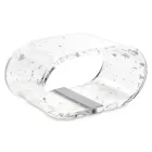 Akrylkristallbordslampa och guld-, silver- eller kopparblad - Gnassi Viadurini