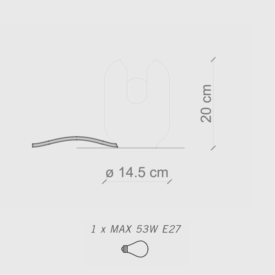 Bordslampa med modern stil i keramik Tillverkad i Italien - Batucada Viadurini