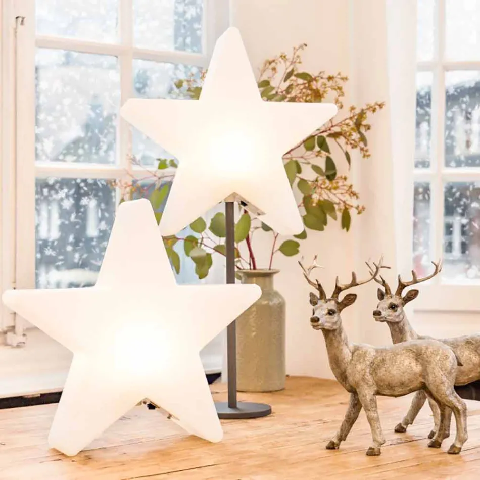 Modern design stjärnbordslampa med eller utan piedestal - Littlestar Viadurini