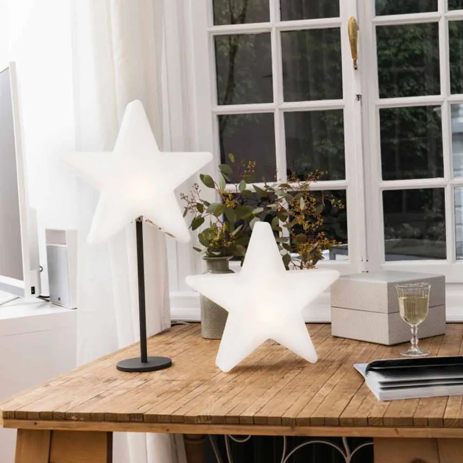 Modern design stjärnbordslampa med eller utan piedestal - Littlestar Viadurini