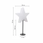 Modern design stjärnbordslampa med eller utan piedestal - Littlestar Viadurini