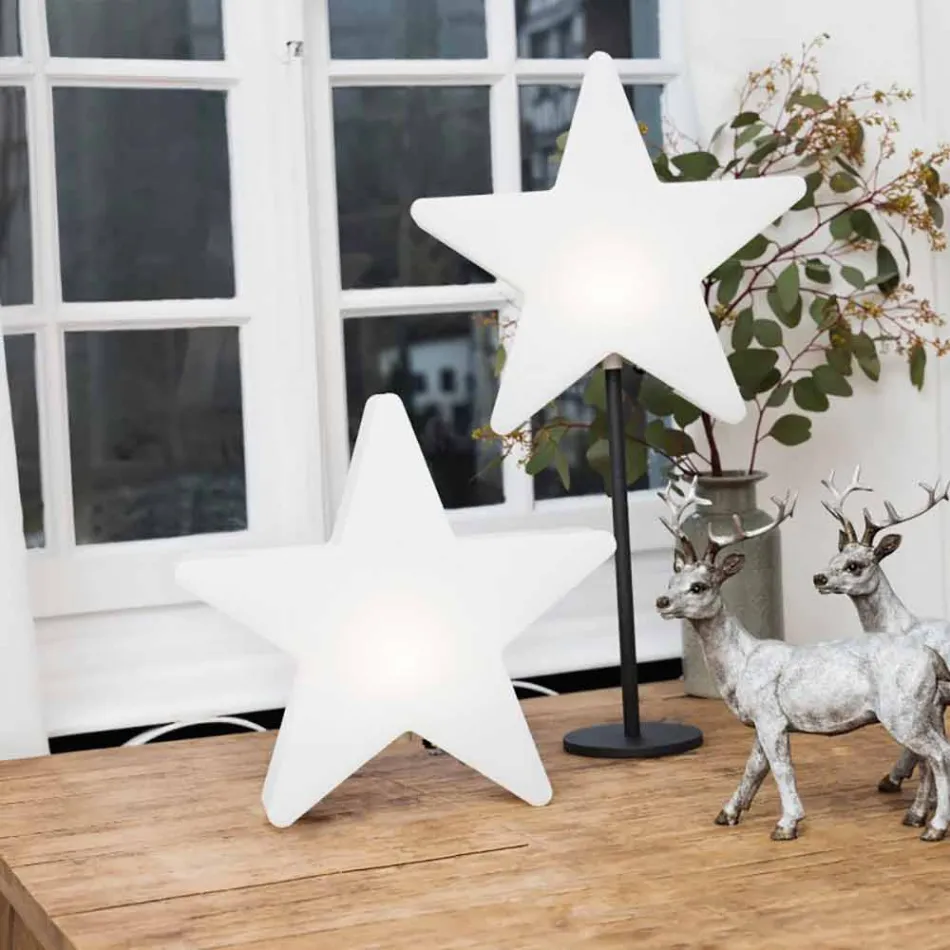 Modern design stjärnbordslampa med eller utan piedestal - Littlestar Viadurini