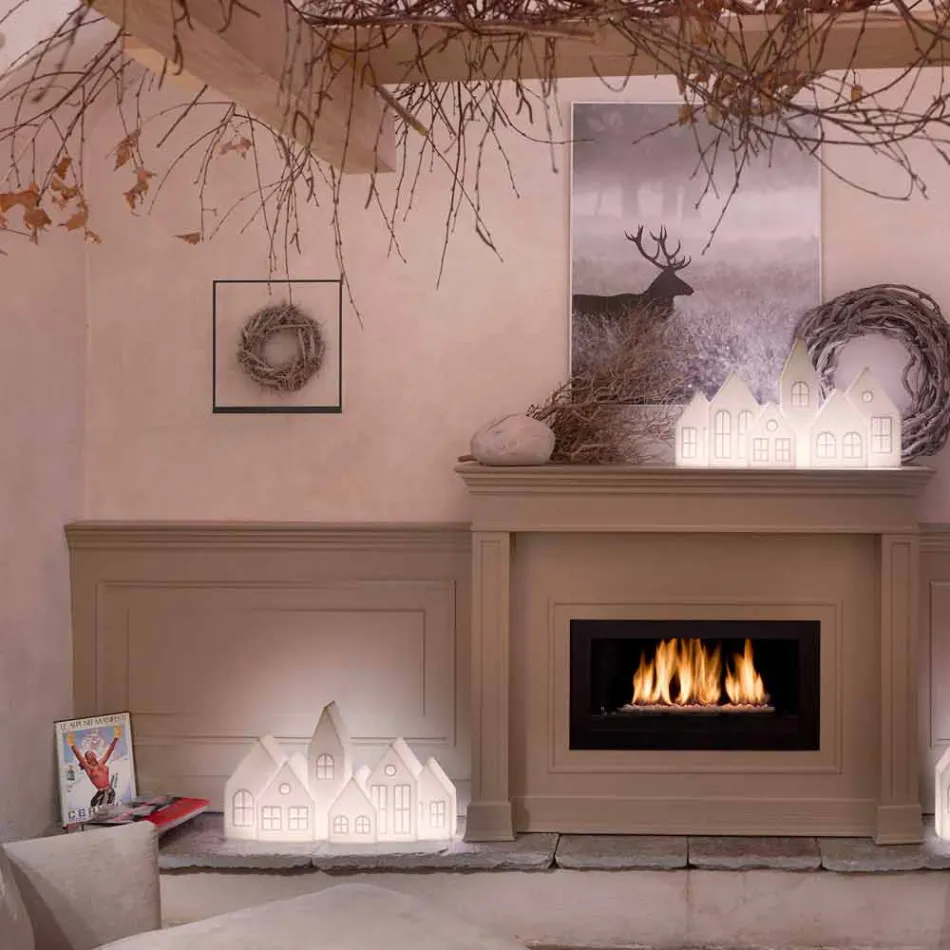 Designbordslampa med vita eller röda Ledhus Design Slide - Kuusi Viadurini