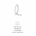 Design bordslampa i svart aluminium och mässing tillverkad i Italien - Norma Viadurini