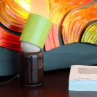 Keramisk bordlampa för modern design tillverkad i Italien Asien Viadurini