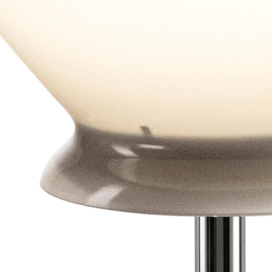 Stor handgjord glasbordslampa i olika färger tillverkad i Italien - Iride Viadurini