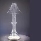Aurel plexiglas bordslampa i två storlekar Tillverkad i Italien Viadurini