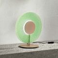 Bordslampa i målad metall och grönt glas - Albizia