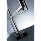 Bordslampa i mässing och harts med marmorbas tillverkad i Italien - Quizza Viadurini