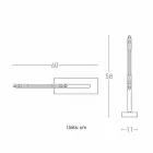 Bordslampa i mässing och harts med marmorbas tillverkad i Italien - Quizza Viadurini