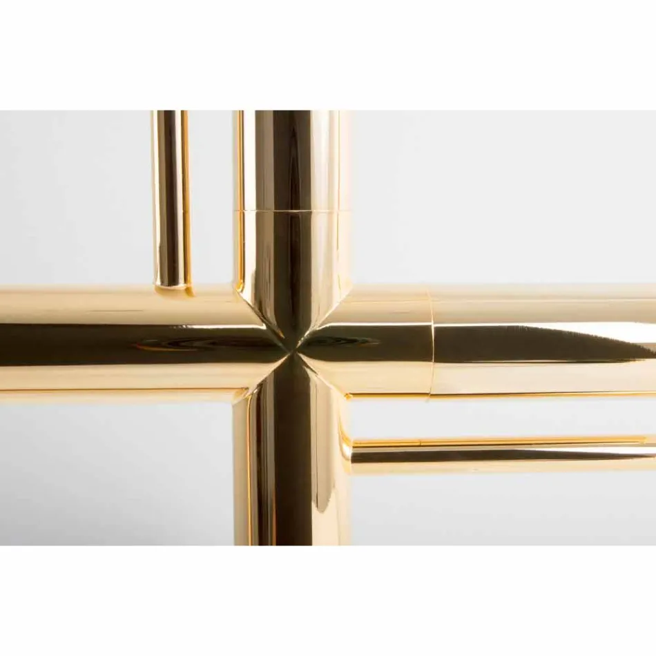 Bordslampa i mässing och harts med marmorbas tillverkad i Italien - Quizza Viadurini