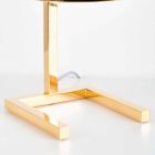 Bordslampa i mässing med guld- eller palladiumfinish tillverkad i Italien - Adana Viadurini