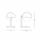 Bordslampa i mässing med guld- eller palladiumfinish tillverkad i Italien - Adana Viadurini