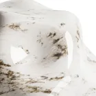 Bordslampa i mörk mässing och stenglas Tillverkad i Italien - Bottega Viadurini