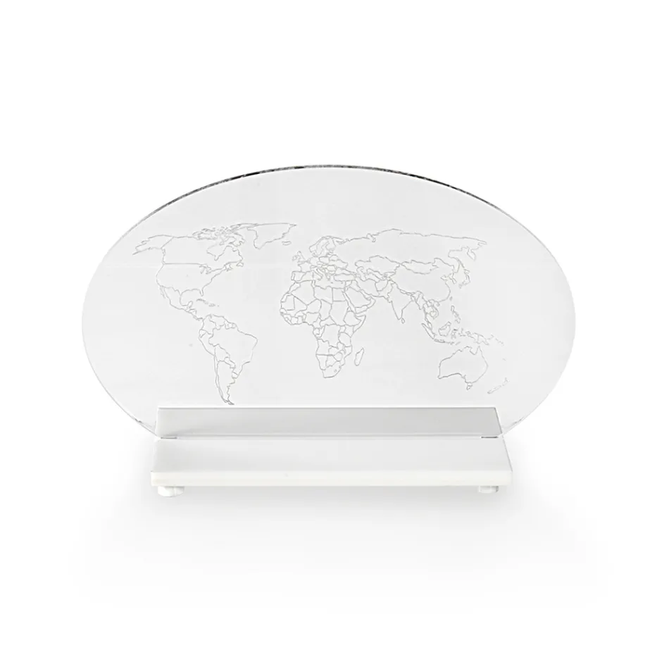 LED-driven bordslampa i plexiglas tillverkad i Italien - Rapunzel Viadurini