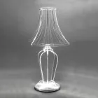 Bordslampa i lasermärkt PMMA Tillverkad i Italien - Moana Viadurini