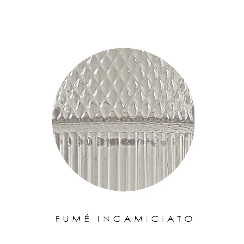 Bordslampa i handblåst glas i Venedig och metall - Satomi Viadurini