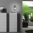 Bordslampa i handblåst glas i Venedig och metall - Satomi Viadurini