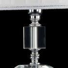 Lampa i transparent glas bord och Crist Ivy, tillverkad i Italien Viadurini