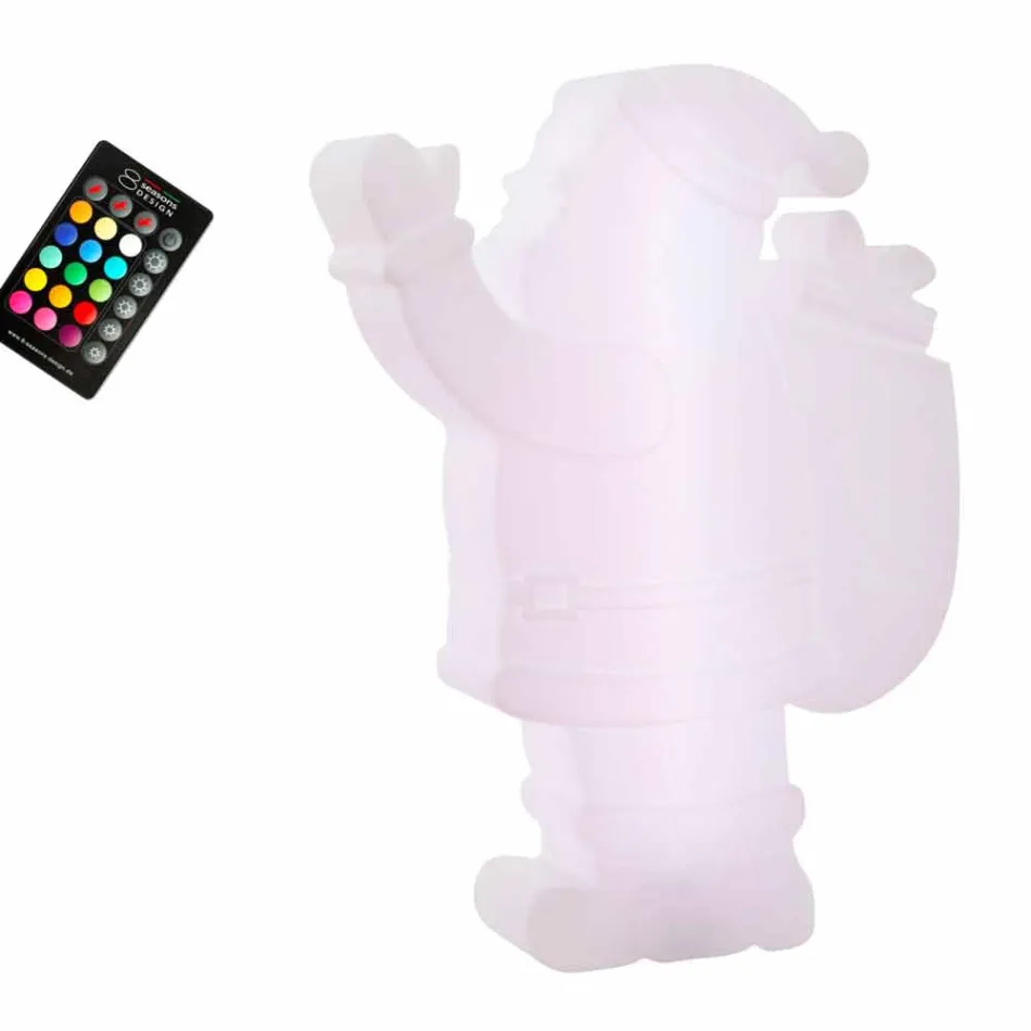 LED-bordslampa i modern design i form av jultomten - Babbostar Viadurini