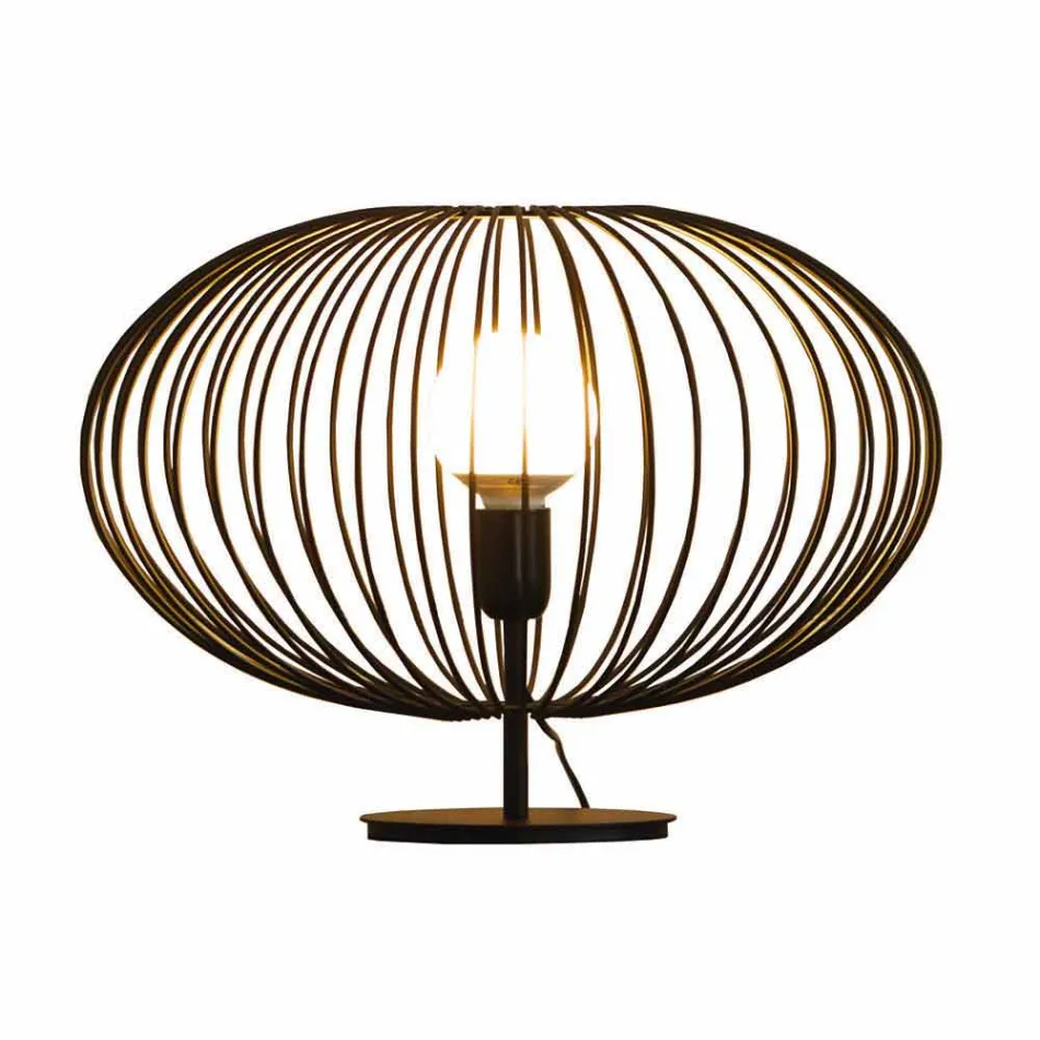 Samtida bordslampa i målat stål, Ø48xH35 cm, Gabri Viadurini