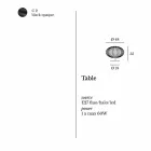 Samtida bordslampa i målat stål, Ø48xH35 cm, Gabri Viadurini