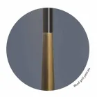 Modern bordslampa i metall, trä och organza tillverkad i Italien - bom Viadurini