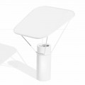 Modern bordslampa i harts och vit bomull tillverkad i Italien - Fiera